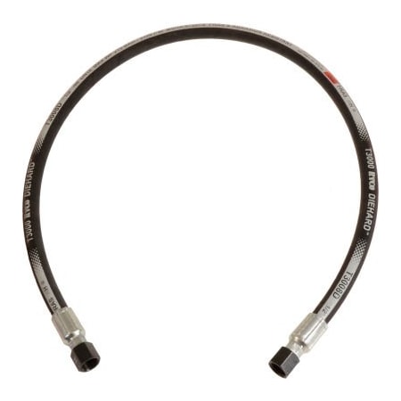 Alliance Rubber Ryco Hydraulic Hose Assembly, 1/2 In. x 60 In. 3000 PSI, F+F JIC, Isobaric Braid T3008D-060-20402040-1212